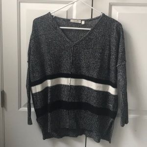 RD Style black and white stripe sweater